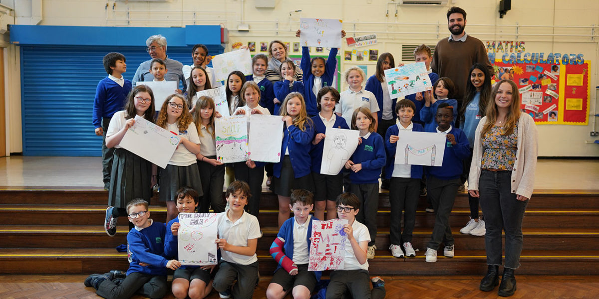 Collaborating with Eliot Bank School to design a new poster that promotes The Daily Mile within the Lewisham community